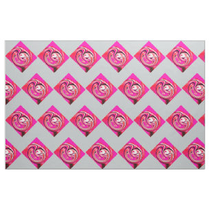 Pink diamonds fabric