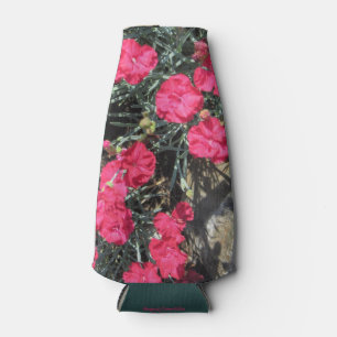 Pink Dianthus Rock Garden Bottle Cooler