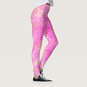 Pink Dinosaur Hide Leggings