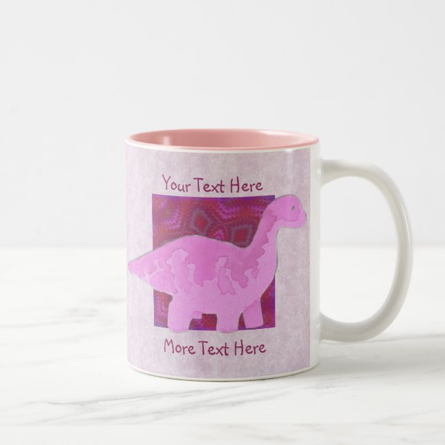 Pink Dinosaur Mug (Right)