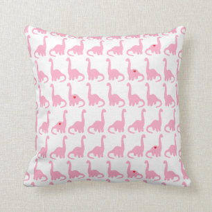 Pink Dinosaur Pillow