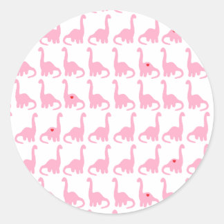 Pink Dinosaur Stickers