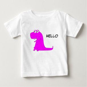 Pink Dinosaur T-Rex Baby T-Shirt