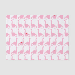 Pink Dinosaur Tissue Paper
