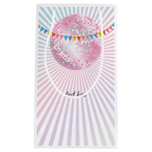 pink disco ball, birthday party Gift Bag