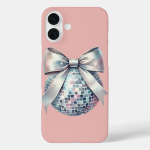 Pink disco ball  iPhone 16 plus case