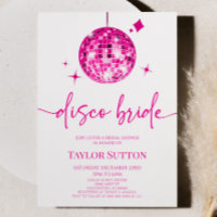 Pink Disco Ball Disco Bride Bridal Shower