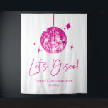 Pink Disco Ball Let's Disco Birthday Party Tapestry<br><div class="desc">This is a Pink Disco Ball Let's Disco Birthday Party Tapestry Backdrop!</div>