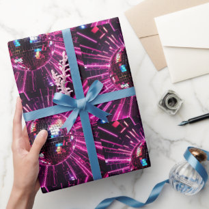 Pink Disco Ball Wrapping Paper