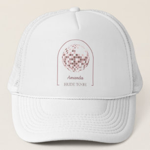 Pink Disco Boogie Bride to Be Trucker Hat
