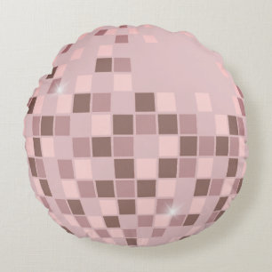 Pink Disco Boogie Round Cushion