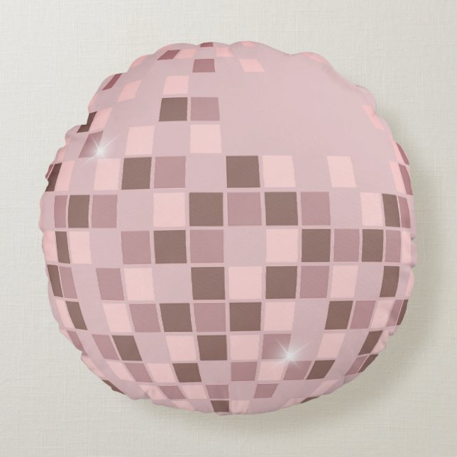 Pink Disco Boogie Round Cushion (Front)