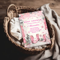 Pink Disco Cowgirl Baby Shower
