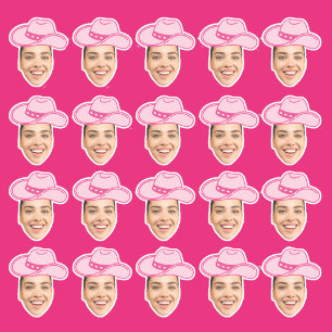 Pink Disco Cowgirl Customisable Bride Face 
