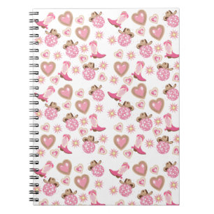 Pink Disco Cowgirl Spiral Notebook