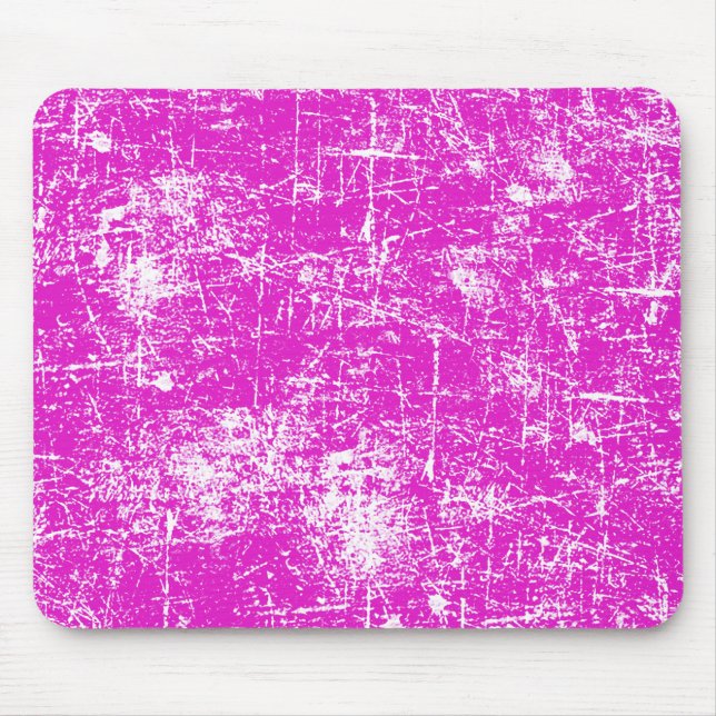 Pink Distressed Look Mouse Mat (Front)