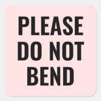 Pink do not bend trendy simple modern business