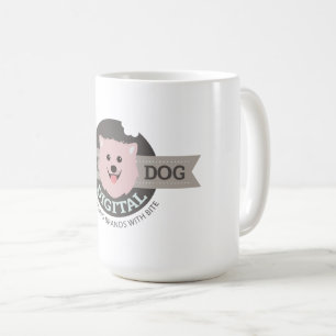 Pink Dog Digital Large Coffee Mug