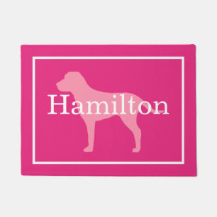 Pink Dog Doormat
