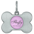 Pink Dog I.D. Tag