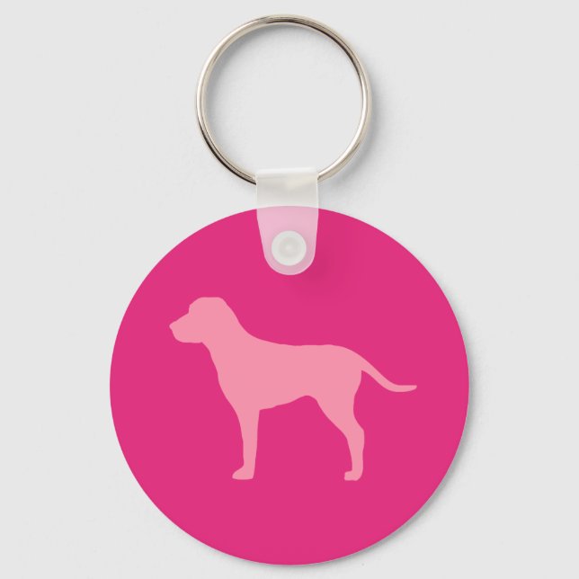 Pink Dog Key Ring (Front)