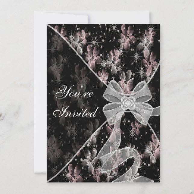 Pink Dogwood All Occasion Invitation Template (Front)