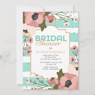 Pink Dogwood Bridal Shower Invitation
