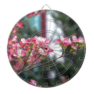 Pink Dogwood Dartboard