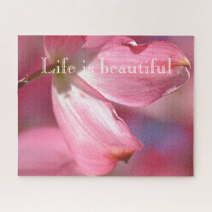 Pink Dogwood Flowers Jigsaw Puzzle