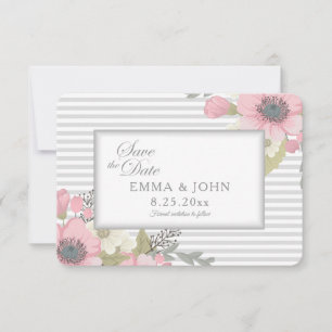 Pink Dogwood Save the Date Announcement