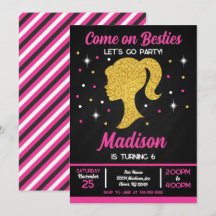 Pink Doll Besties Fashion Party Birthday