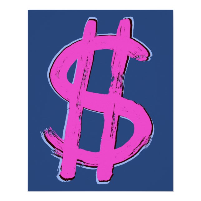 Pink Dollar Sign (Front)
