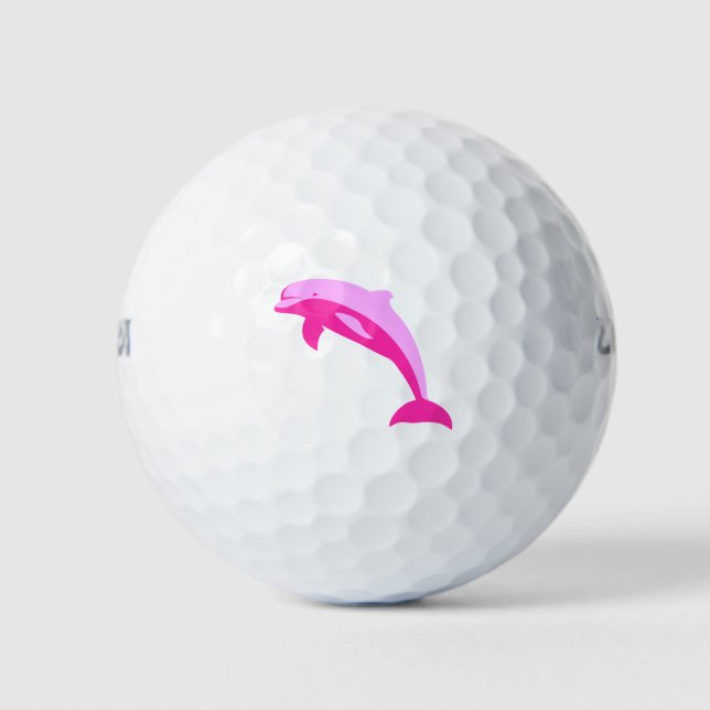 Pink Dolphin Golf Balls (Front)