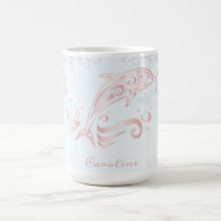 Pink Dolphin Personalised Coffee Mug