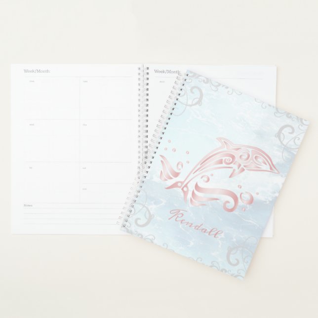 Pink Dolphin Personalised Planner (Display)