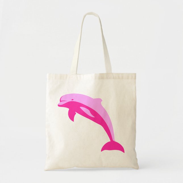 Pink Dolphin Tote Bag (Front)