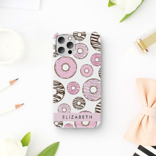 Pink Donuts, Brown Donuts, Sprinkles, Your Name iPhone 12 Pro Case