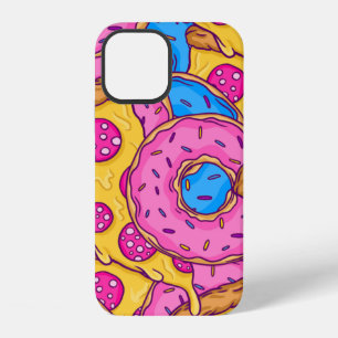 pink donuts pizza doughnuts iPhone 12 case