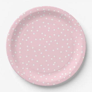 Pink Dot Birthday Paper Plate