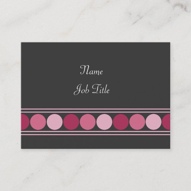 Pink Dots Business Card (Front)