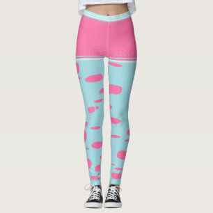 pink dots leggings