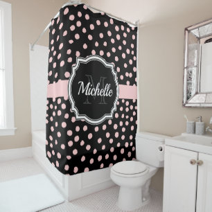 Pink Dots Shower Curtain