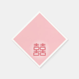 Pink Double Happiness - Bold Napkin