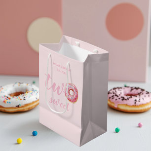 Pink Doughnut Birthday Medium Gift Bag