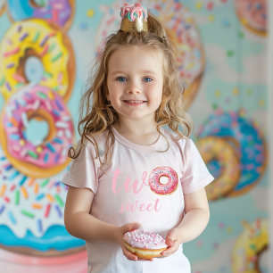  Pink Doughnut Birthday Toddler T-Shirt