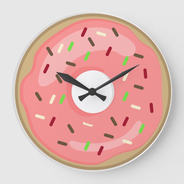 Pink Doughnut Clock (Front)