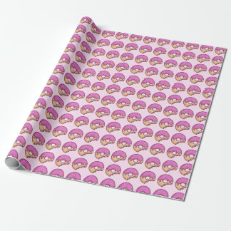 Pink Doughnut Designed Wrapping Paper