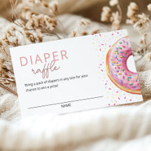 Pink Doughnut Diaper Raffle