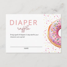 Pink Doughnut Diaper Raffle
