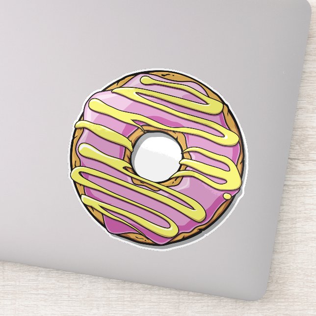 Pink Doughnut, Doughnut, Frosting, Icing, Glaze (Detail)